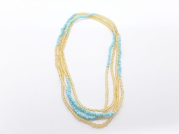 Gold and Turquoise Waist Beads