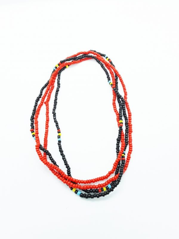 Red and Black Waist Beads