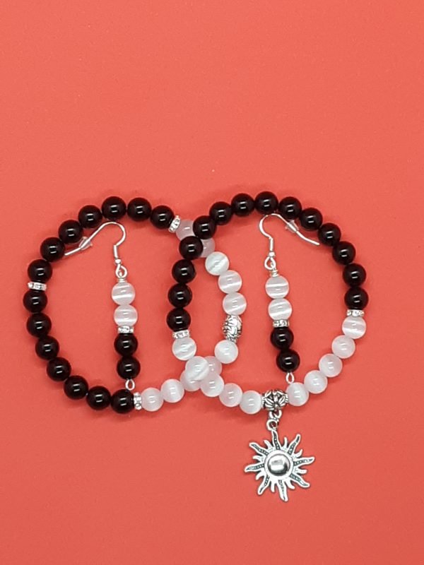 Onyx and Cat's eye Bracelet