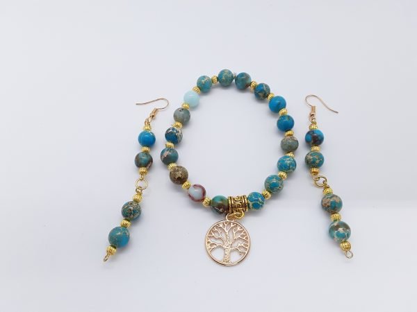 Blue Imperial  Jasper Bracelet