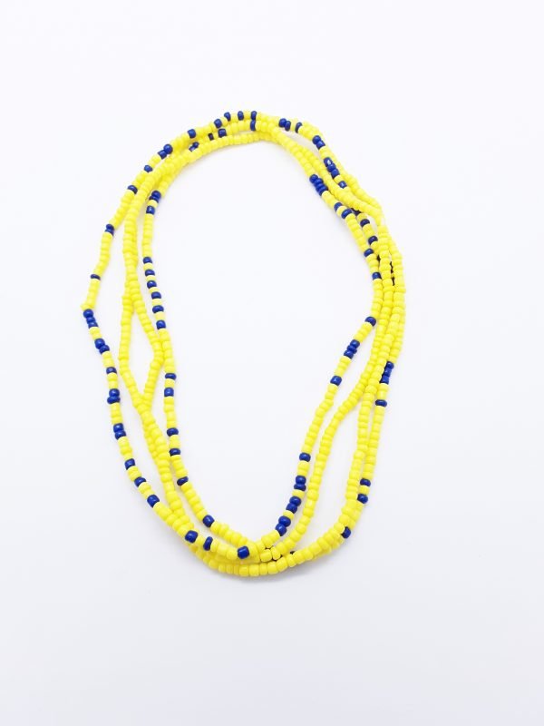 Yellow and Blue Waist Beads