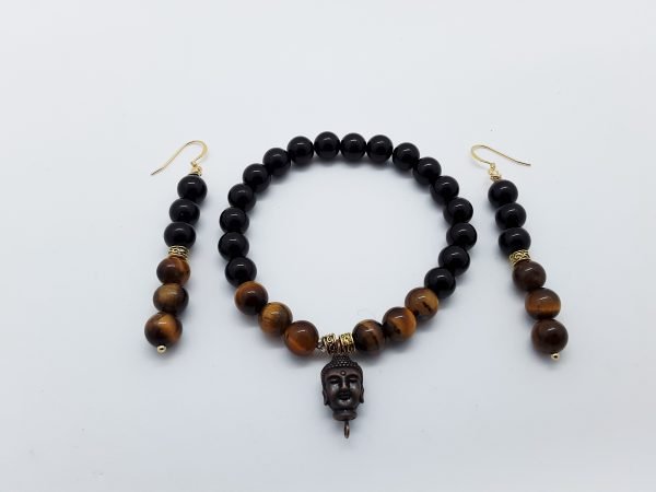 Tourmaline and Tiger's Eye Bracelet