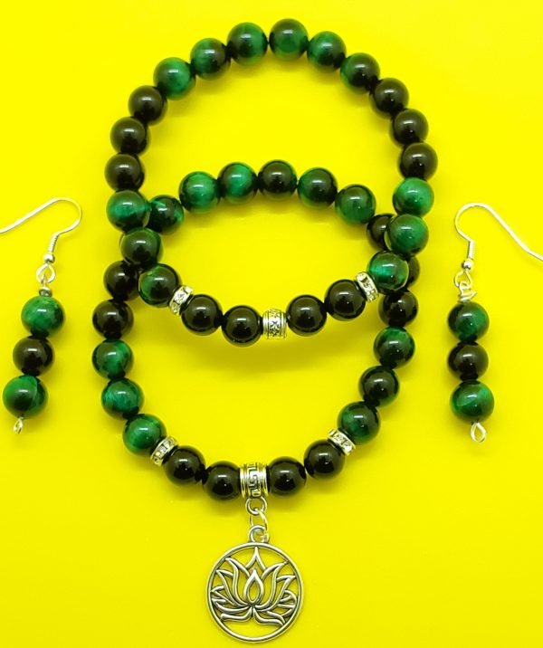 Green Tiger's Eye and Onyx