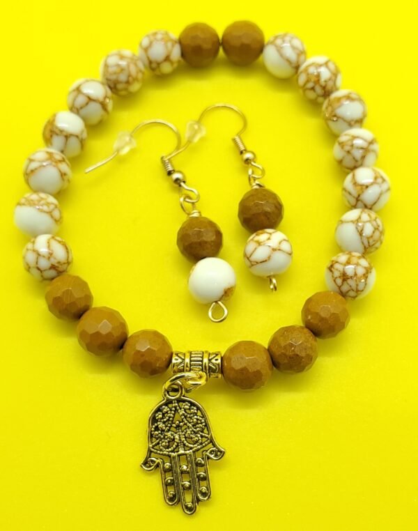 Gold Howlite and Agate - Image 2