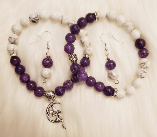 Amethyst and Howlite