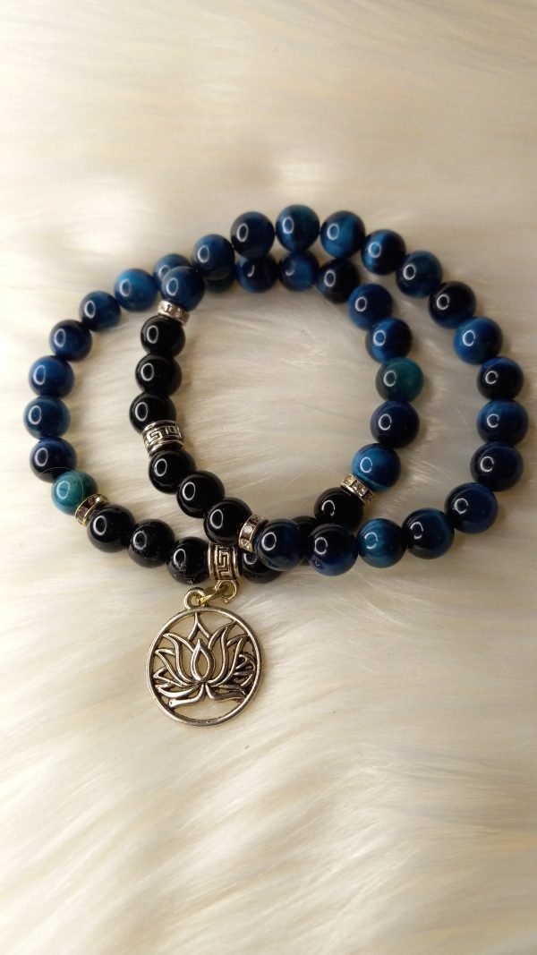 Blue Tiger's Eye and Onyx